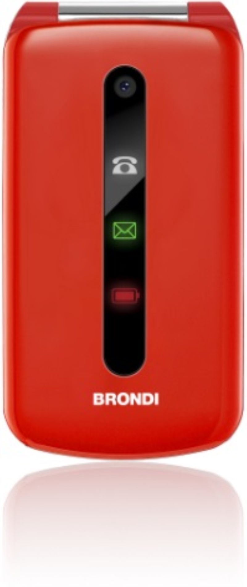 BROTHER Cellulare Brondi President 2 flip attivo rosso